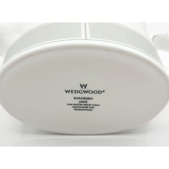 Wedgwood Shagreen Jade Sauce Boat Gravy New with Tags in Box - Picture 5 of 9